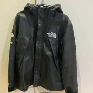 Supreme THE NORTH FACE LEATHER ノースフェイスマウンテンパーカー　レザー　2018AW Sサイズ