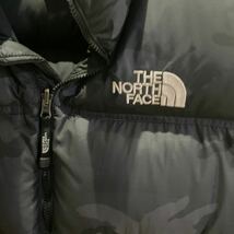 THE NORTH FACE ノースフェイス ダウンベスト　ブラックカモ　黒 迷彩　700フィル Lサイズ_画像5