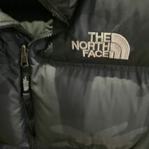 THE NORTH FACE ノースフェイス ダウンベスト　ブラックカモ　黒 迷彩　700フィル Lサイズ_画像4