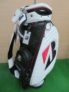 新品 未使用 BRIDGESTONE GOLF プロレプリカモデル キャディーバッグ CBG301 WK（ホワイト/ブラック