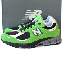 未使用・箱付き★ニューバランス NEW BALANCE★ローカットスニーカー US8.5=26.5 M2002RGZ メンズ グリーン スウェード i-503_画像1