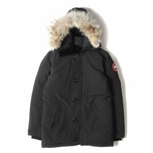 CANADA GOOSE Canada Goose down jacket size :S fur hood down coat JASPER PARKA jasper Parker black 