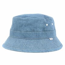 新品同様 WTAPS ダブルタップス ハット サイズ:L 21AW デニム バケットハット BUCKET 02 / HAT インディゴ ブルー 帽子 ベーシック_画像1