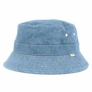 新品同様 WTAPS ダブルタップス ハット サイズ:L 21AW デニム バケットハット BUCKET 02 / HAT インディゴ ブルー 帽子 ベーシック