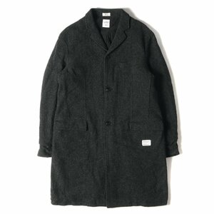 BEDWIN ベドウィン コート サイズ:3 製品縮絨加工 ツイード チェスターコート TWEED CHESTER COAT BYRNE グレー アウター ジャケット