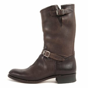 Old Joe オールドジョー サイズ:7 1/2 ホースハイド レザー エンジニア ブーツ HORSE HIDE ENGINEER BOOTS ITALY ブラックブラウン