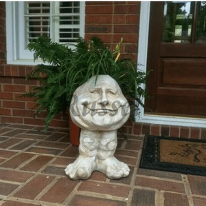 fa knee face. plant pot garden ornament 5 kind ornament art stylish stylish lovely gardening garden interior present 