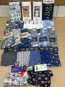 【た-11-48】男性用下着 未使用 トランクス パンツ 大量まとめて 前開き ラングラー jcrew ユニクロ など Lサイズ中心