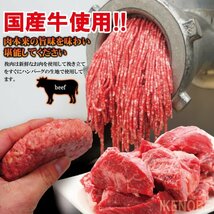 肉汁たっぷり国産牛肉使用 冷凍生ハンバーグ130ｇ ステーキ 焼肉 黒毛 国産牛肉　お取り寄せグルメ_画像2