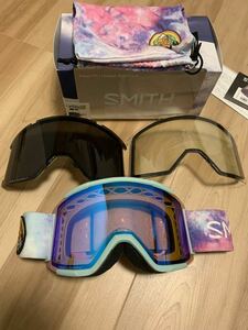 試着のみ美品！SMITH スミス Squad XL スカッド 20-21モデル HH H25 SquadXL PolarTieDie F スノーボード　ゴーグル