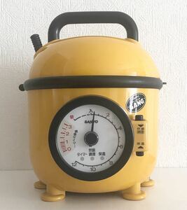 SANYO Sanyo Electric jar rice cooker FLOOR GANG ECJ-SU3 yellow * operation goods retro consumer electronics antique interior 