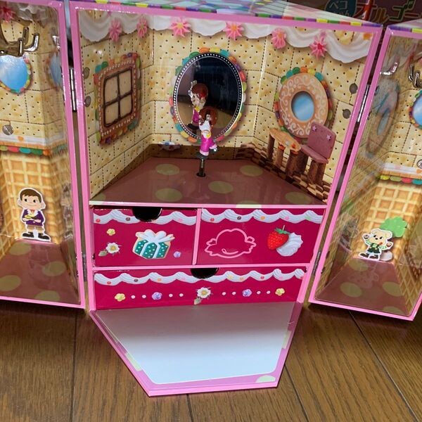 【最終値下げ】【値下げ不可】不二家 ペコちゃん オルゴールハウス♪ アクセサリー掛け ネックレス掛け 新品未使用