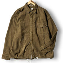 新品 nanamica ナナミカ 定価3.5万 Flannel CPO Shirt Jacket フランネルコットン CPOジャケット シャツジャケット SUAF298 L 秋冬◆B2246a_画像1