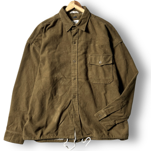新品 nanamica ナナミカ 定価3.5万 Flannel CPO Shirt Jacket フランネルコットン CPOジャケット シャツジャケット SUAF298 L 秋冬◆B2246b