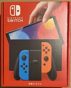 Nintendo Switch（有機ELモデル） Joy-Con(L) ネオンブルー/(R) ネオンレッド　購入店印無　新品未使用品