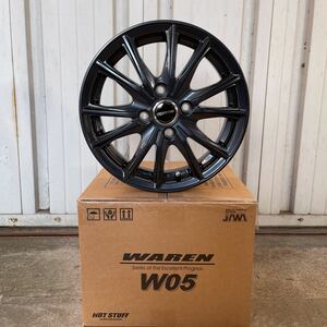 新品ホイール　WAREN W05◆14×4.5J+45 100-4H 軽自動車　NBOX ワゴンR タント　ムーヴ　ウェイク　デイズ　ラパン　ガンメタ