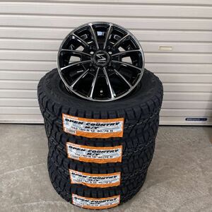 ストラテジーK102◆ 145/80R12 80/78N TOYO オープンカントリーR/T ハイゼットエブリィキャリィN-VAN軽バン軽トラ　4本セット