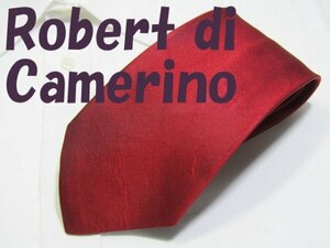 NA 366 ロベルタディカメリーノ Roberta di Camerino ネクタイ 赤系 光沢 無地 ブランドモチーフ チェーン ストライプ プリント