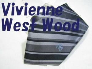 NA 584 ビビアンウエストウッド Vivienne West Wood グレー系 レジメンタルストライプジャガード