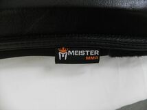 MMA キックボクシング 正規品 Meister レガース カウハイドレザー レッグガード（ペア）ブラック S/M 【中古】[YS001_2311011328_000] _画像7