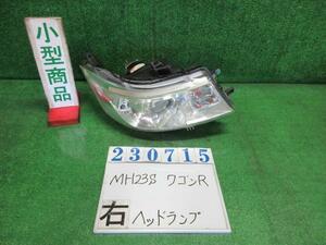 ワゴンＲ DBA-MH23S 右 ヘッド ランプ ライト ASSY スティングレーX ZLY ルナグレー(PM) コイト 100-59191 23715