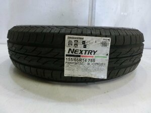 K10-1919 未使用タイヤ ブリヂストン NEXTRY 155/65R14 75S (1本)