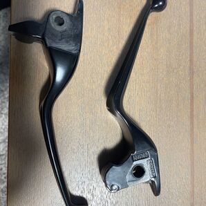 ハーレー、ツーリングモデル用ブラックレバーセット(油圧クラッチ) 訳あり中古