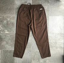 クーティCOOTIE Drill Tapered Easy Pants Brown_画像2