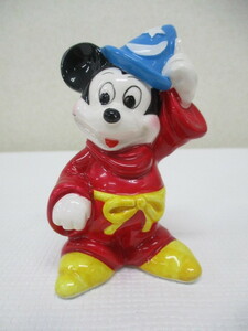 = 215 ornament DISNEY Disney Mickey Mouse fan tajia Mahou Tsukai. .. ceramics made inspection : Showa Retro rare rare rare article hard-to-find 