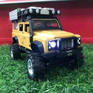 1/28 SG 2801 4WD RC クローラー Land Rover Defender 110 LED オフロードラジコンカー ランドローバー メタルボディ ミニッツ 京商 タミヤ