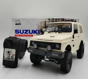 ホワイトバッテリー*2 WPL新発売NEW C74 スズキ ジムニー RTR 1/10ラジコン RC クローラー ライセンス JA11 連動LEDライト付き 4WDトラック