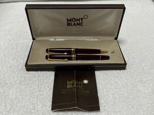 【1】1円〜 MONTBLANC モンブラン マイスターシュテック 万年筆 ボールペン 2点セット ペン先 4810 14K 箱 取扱説明書 付属 【同梱不可】