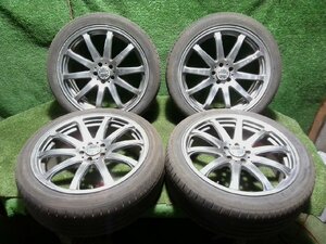 ☆ 18インチ RAYS レイズ G-games 77S アルミホイール 18x7.5J 4本セット ★個人宅配達不可★ 【中古】