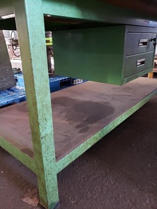 3A[ shelves 031129-6] working bench angle welding tool cabinet attaching 180cm width 90cm depth 75cm height 