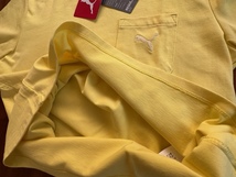 S 綿100％ PUMA プーマ メンズ 黄色 メンズTシャツ トップス 新品未使用品 送料無料 半袖Tシャツ 紳士 スポーツウエア 男女兼用 スポーツ_画像9