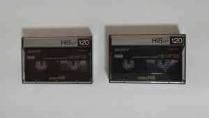8mmビデオテープ　120分　ソニー　Hi8 MP120　２個