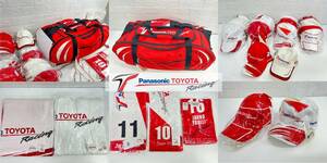 11-17-7 未使用 F1 TOYOTA トヨタ Racing レーシング コレクション放出品 キャップ バッグ まとめ Panasonic パナソニック タオル 帽子