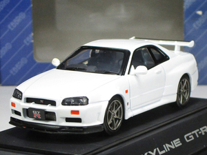 エブロ◆ニッサン・スカイラインGTR R34-V.SPEC◆ホワイト◆1/43