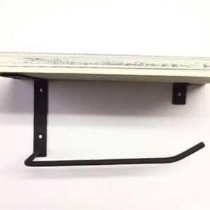 オールドウッド トイレットペーパーホルダー ホワイト DIY