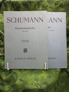 ヘンレ社原典版　幻想小曲集＋アラベスク　 シューマンピアノ楽譜2冊で 　urtext henle