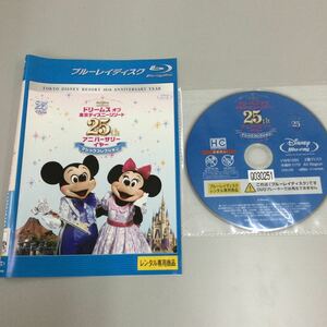 06302 ディズニーリゾート25th レンタル落ち　Blu-ray 中古品　ケースなし　ジャケット付き