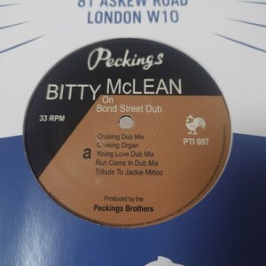 Bitty Mclean - On Bond Street Dub / Walk Away // Peckings LP