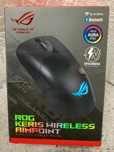 AZ-46.ジャンク扱い ASUS ゲーミングマウス ワイヤレス ROG Keris Wireless Aimpoint (36,000dpi / トライモード接続/交換可能なスイッチ 