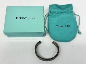 【11R12】 1円スタート TIFFANY&Co. ティファニー ブレスレット バングル 925 刻印ありsv925 シルバーカラー 重さ 約37.60g