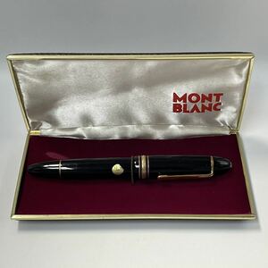 【11T16】 1円スタート MONTBLANC MEISTERSTUCK モンブラン No.149 マイスターシュテュック 万年筆 ブラック×ゴールドカラー ケース付き