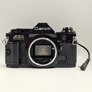 【11M19】1円スタート CANON AE-1 PROGRAM キャノン キヤノン フィルムカメラ 一眼レフ 一眼カメラ ブラックボディ