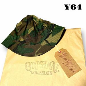 ★1円出品★ TENDERLOIN tenderloin テンダーロイン てんだーろいん バケット ジャングル ハット キャップ カモフラ CAMO DLR 迷彩 刺繍