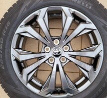 【美品】RAV4 Gグレード(改良型)純正ホイール + ピレリアシンメトリコ 225/60R18 2021年製 4本セット スタッドレス ハリアー装着可_画像6