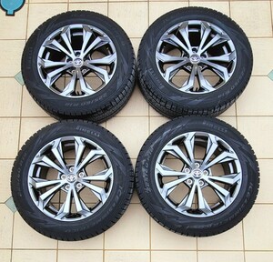 【美品】RAV4 Gグレード(改良型)純正ホイール + ピレリアシンメトリコ 225/60R18 2021年製 4本セット スタッドレス ハリアー装着可