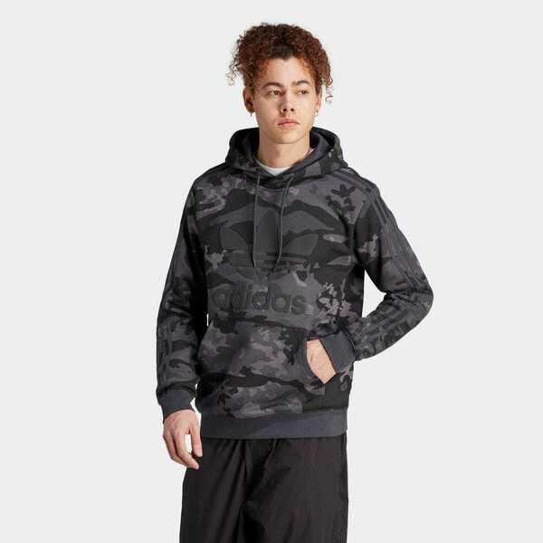 アディダスオリジナルス グラフィックカモ柄パーカー 通学 オシャレ着 ストリート メンズ MENS HBB43 IK3542 GRAPHIC CAMO HOODIE S